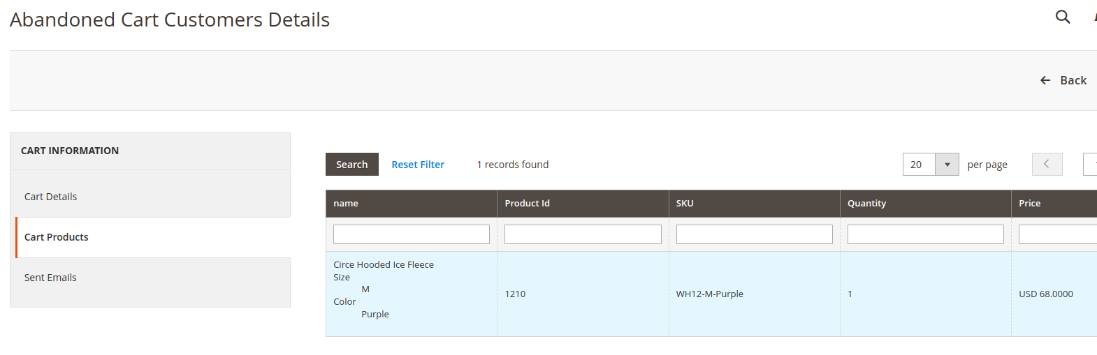 Magento 2 Extension Abandoned Cart
