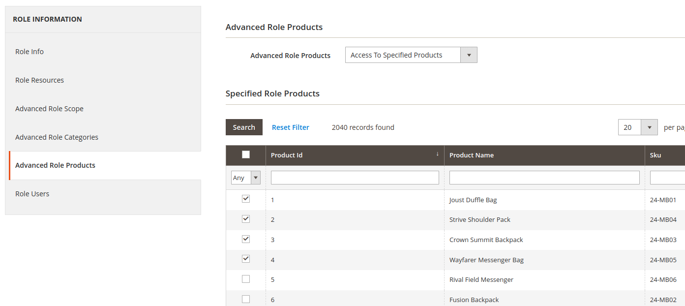 Magento 2 Advanced Permissions
