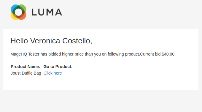 Auction extension for Magento 2
