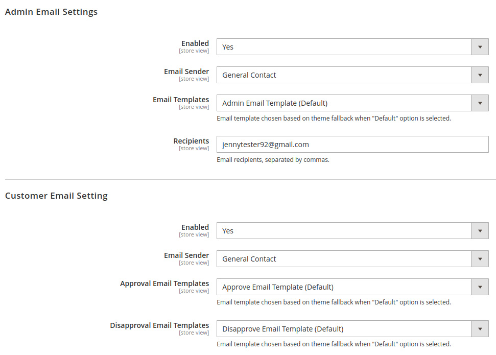Magento 2 B2B Registration