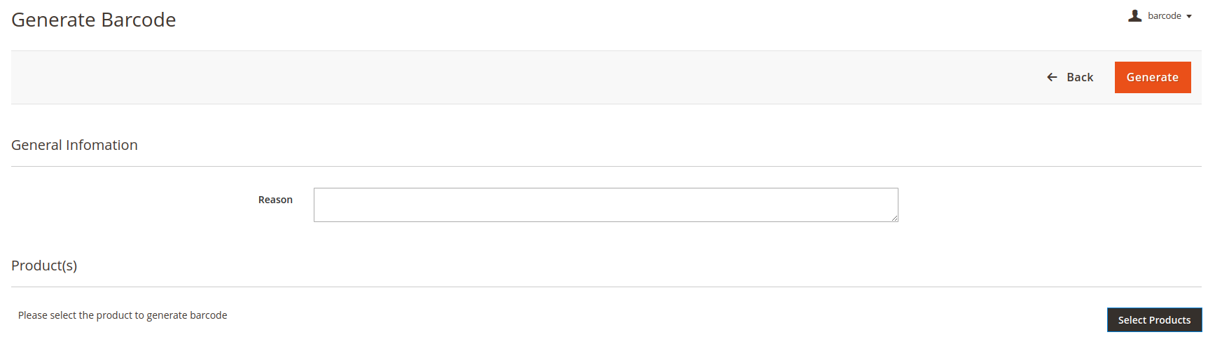 Barcode extension for Magento 2