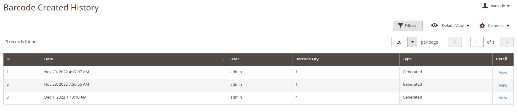 Barcode extension for Magento 2