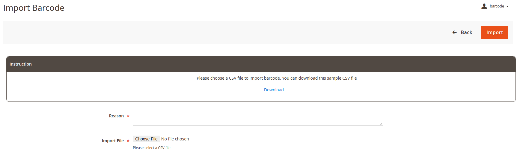 Barcode extension for Magento 2