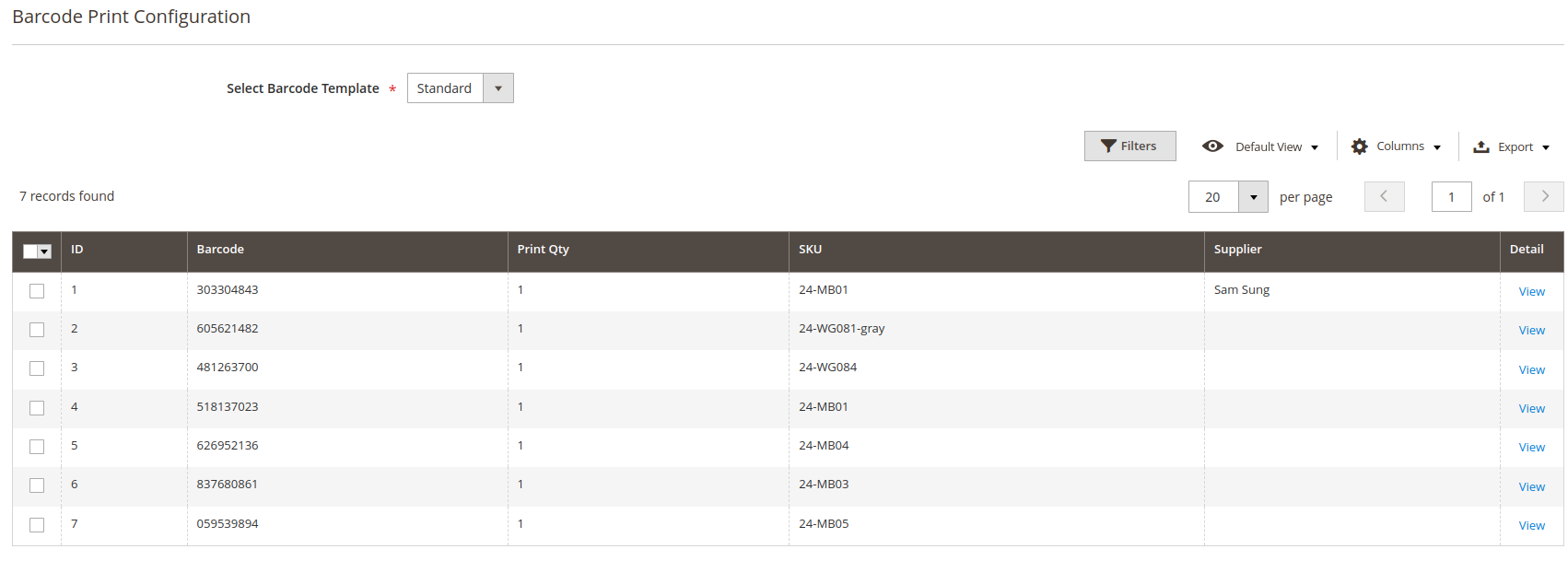 Barcode extension for Magento 2