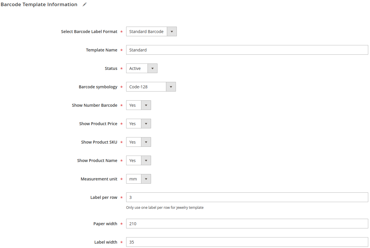 Barcode for Magento 2