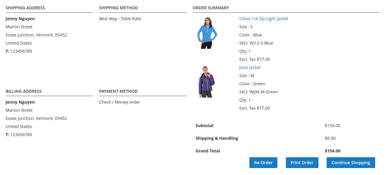 Magento 2 Success Page extension