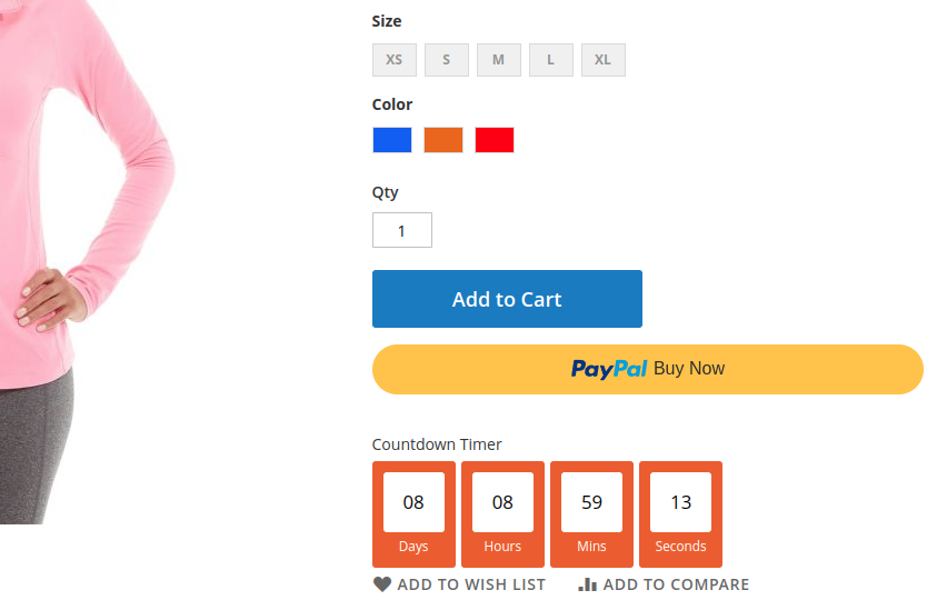 Countdown Timer extension for Magento 2