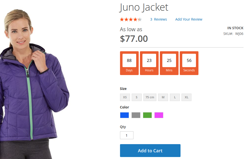 Countdown Timer extension for Magento 2