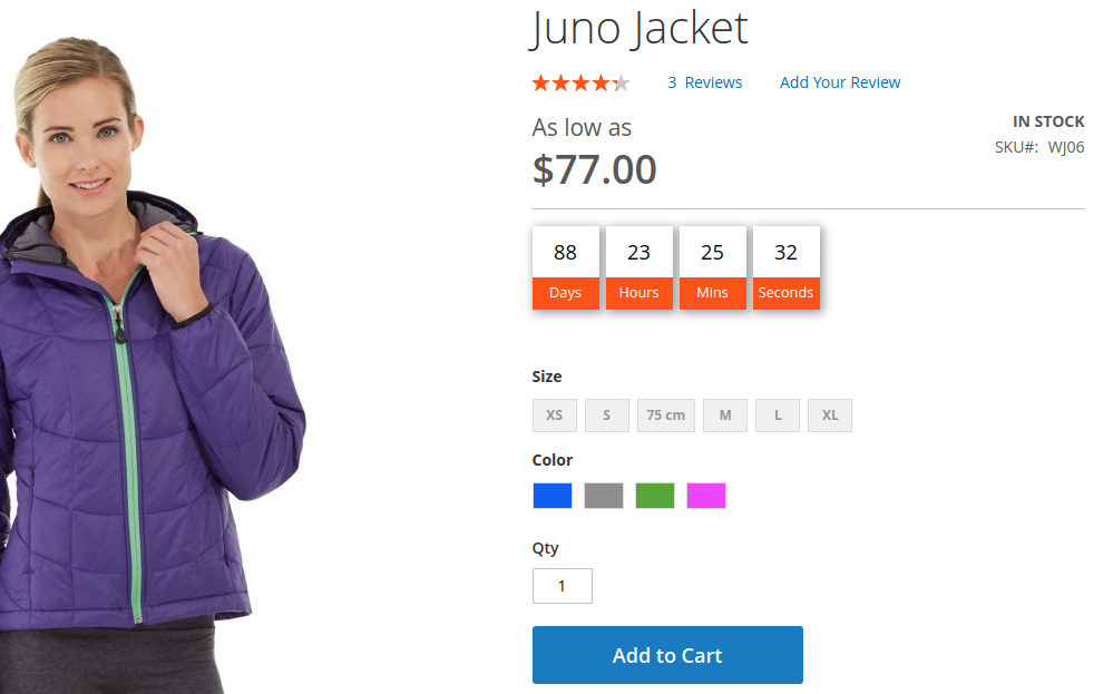 Countdown Timer extension for Magento 2