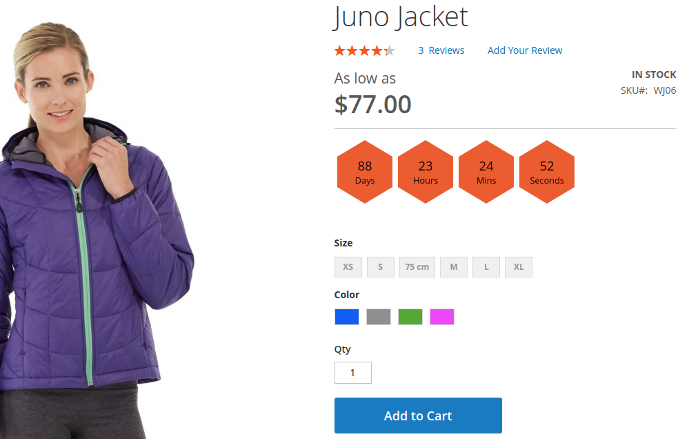 Countdown Timer extension for Magento 2