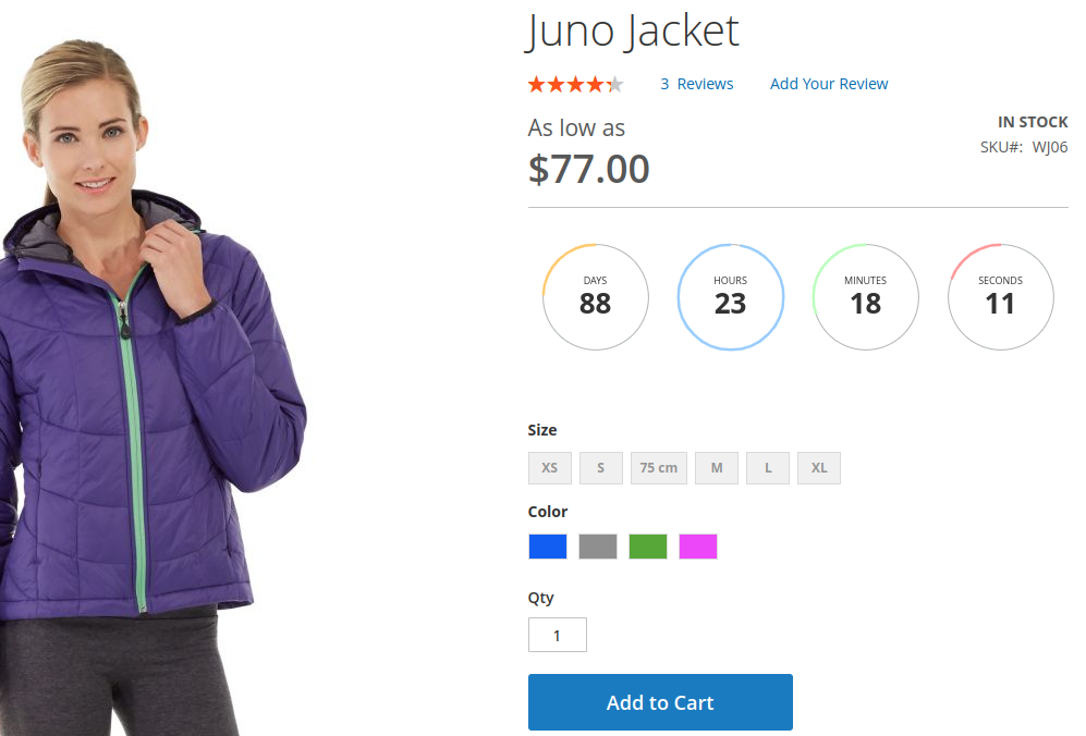 Countdown Timer extension for Magento 2
