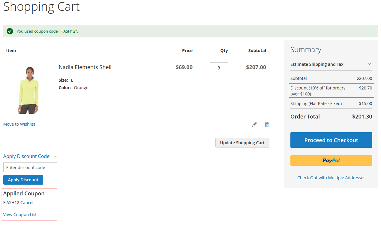 Magento 2 Coupon Listing