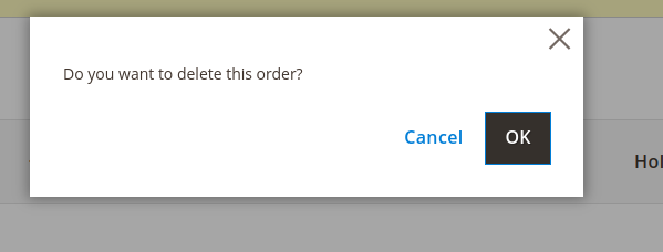 Delete Orders