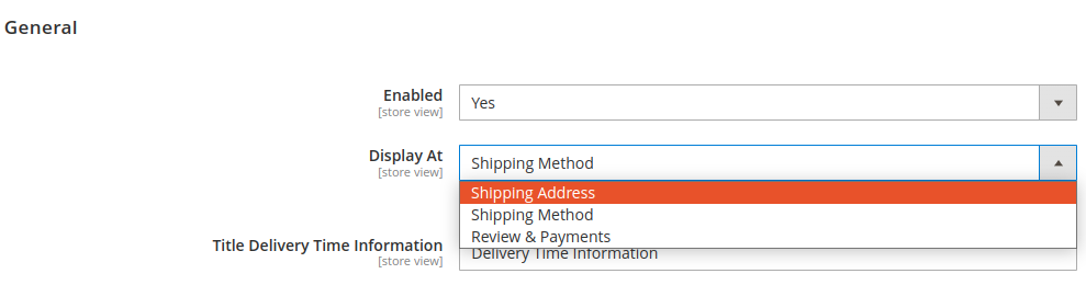 Delivery Date extension for Magento 2