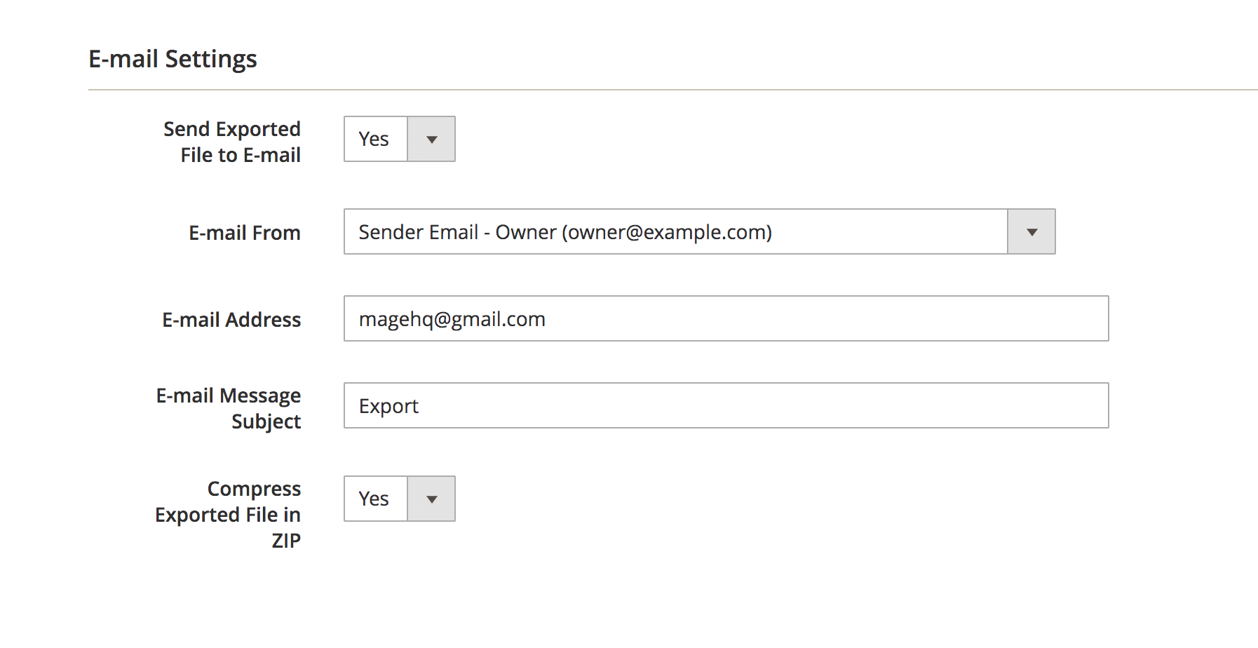 Magento 2 Export Orders extension