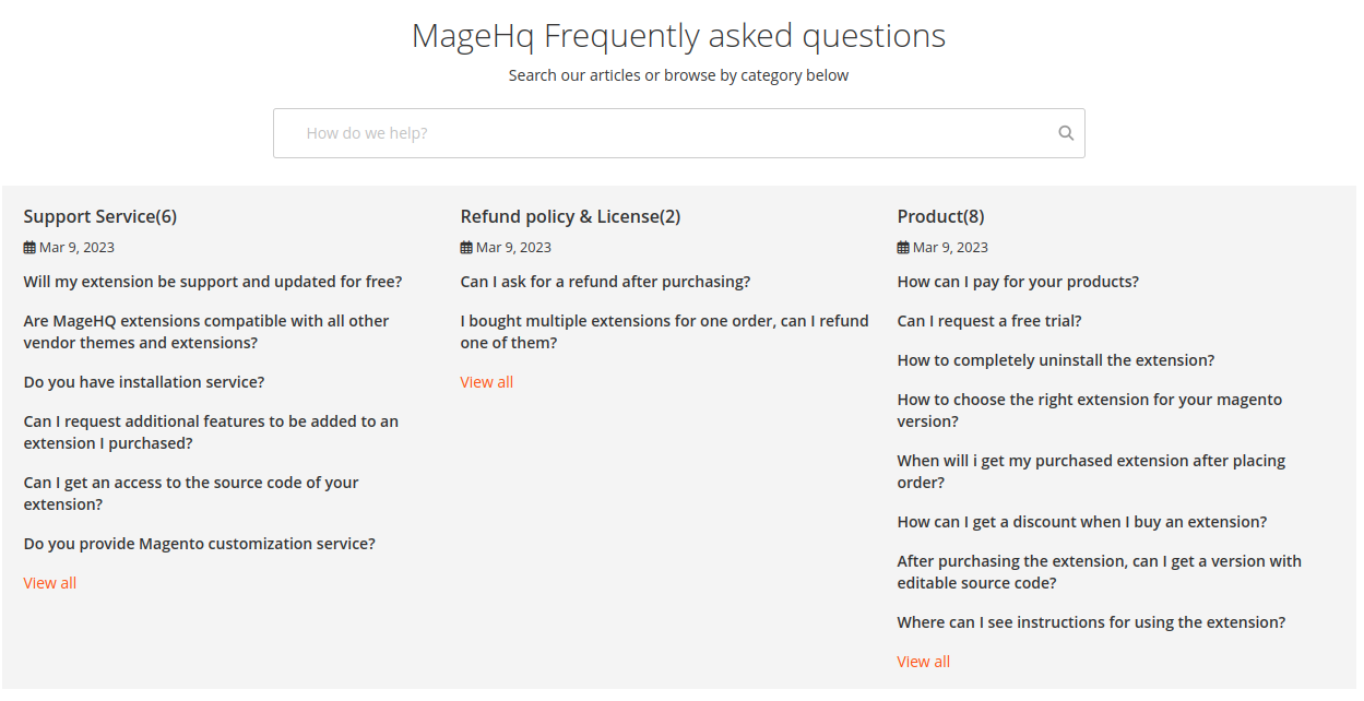 Magento 2 FAQ