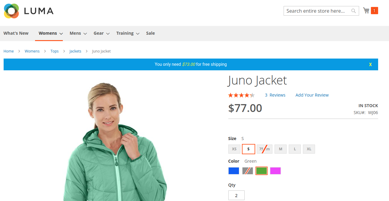 Free Shipping Bar extension
