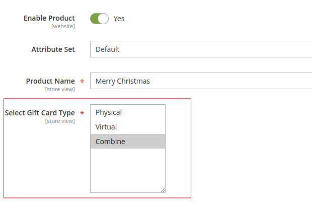 Gift Cards Magento 2