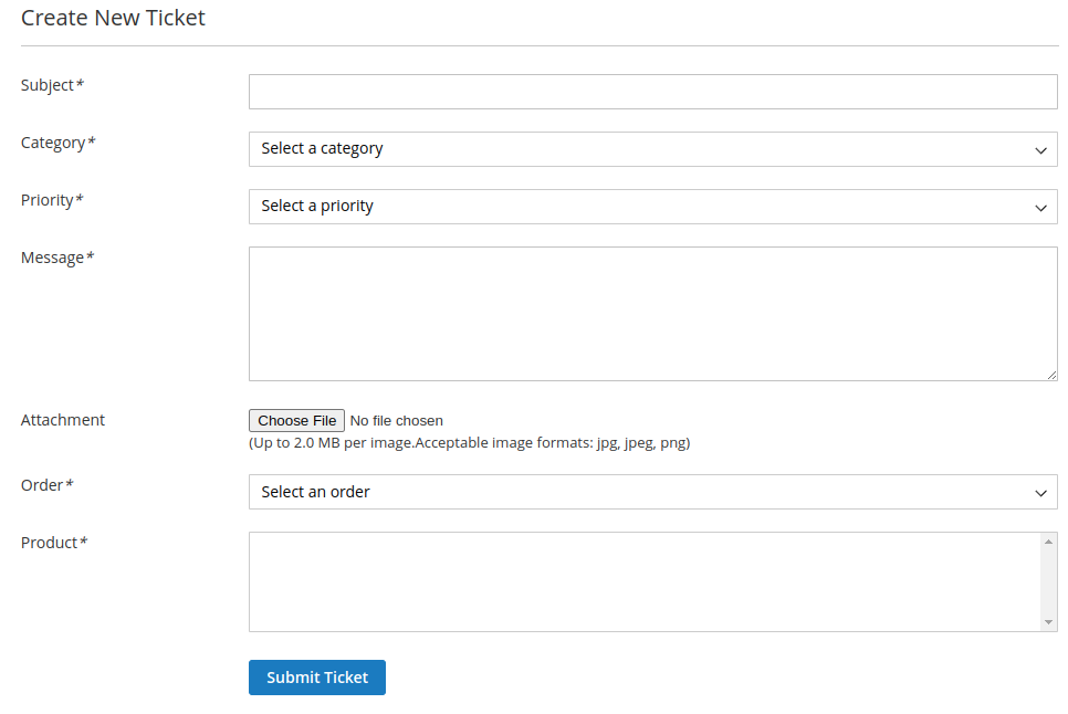 Help Desk extension for Magento 2