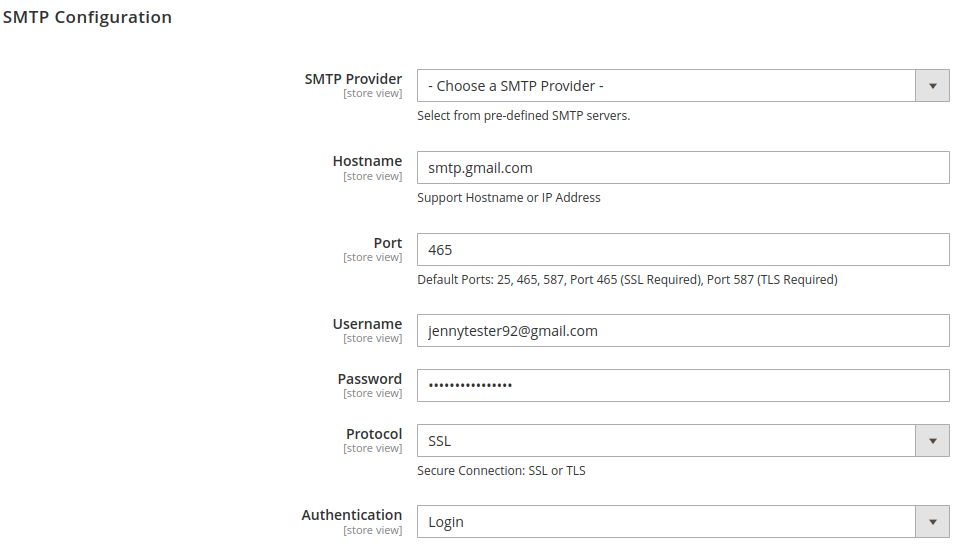 Magento 2 SMTP extension