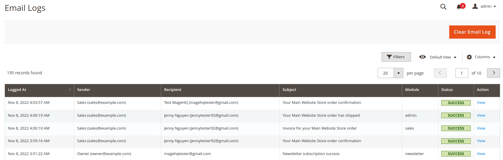 SMTP extension