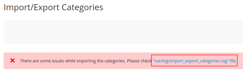 Magento 2 Import Categories