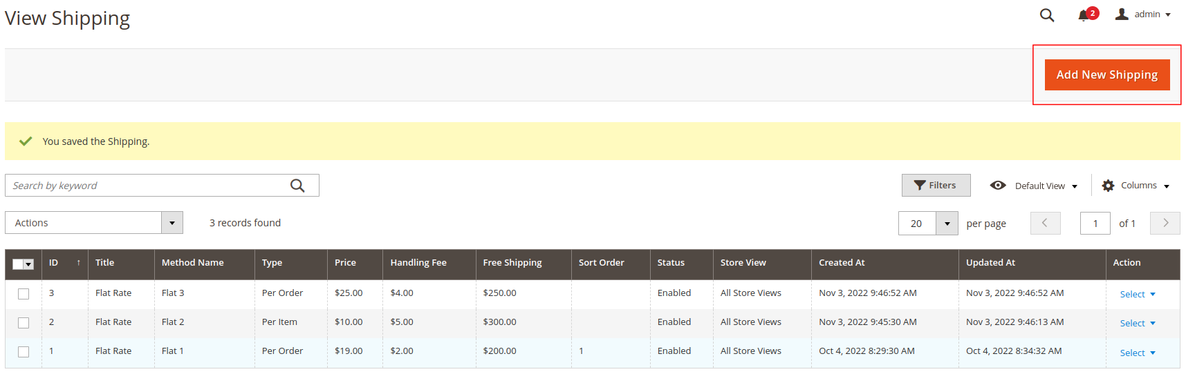 Multiple Flat Rates Shipping for Magento 2