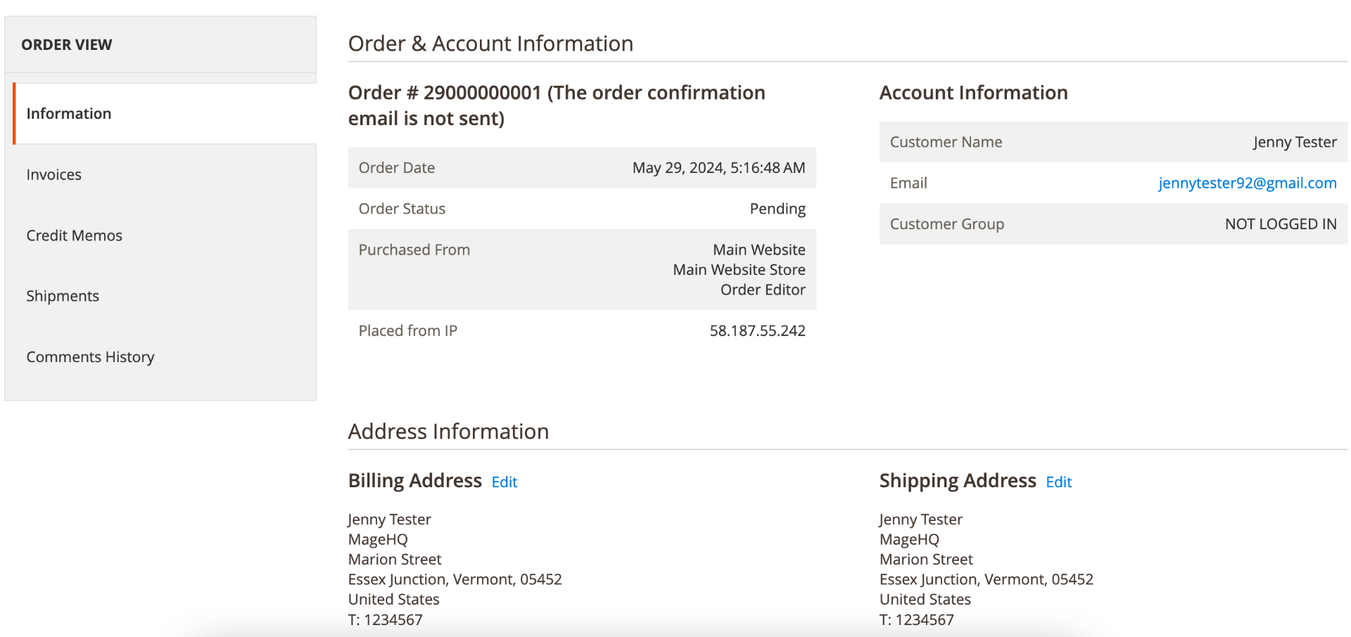 Order Editor extension for Magento 2