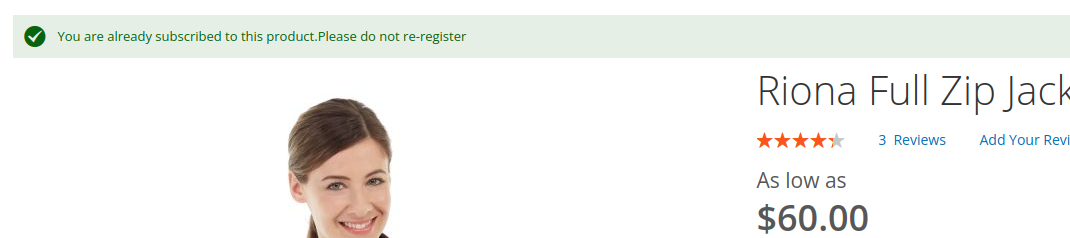 Magento 2 Out of Stock Notification