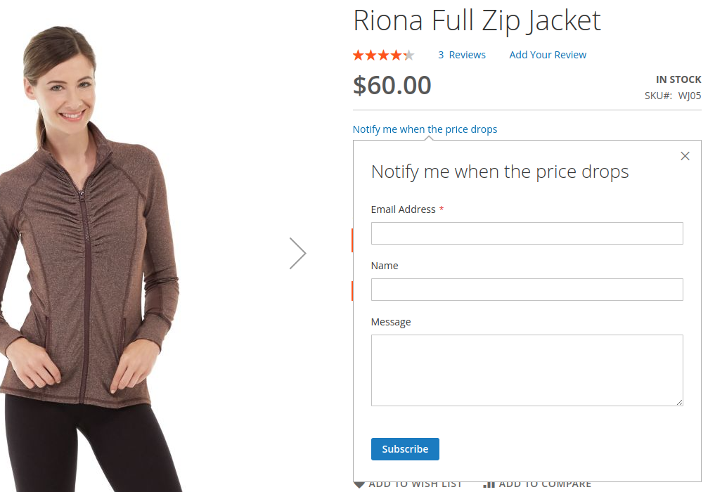 Out of Stock Notification for Magento 2