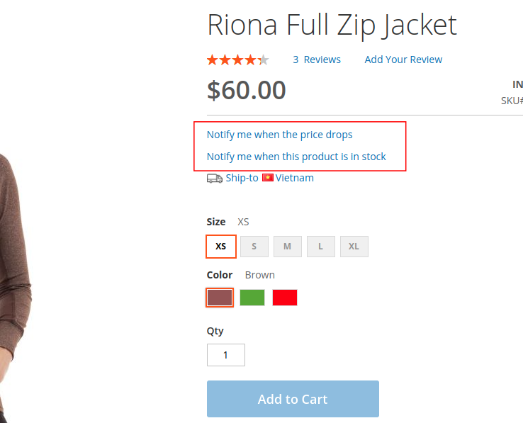 Out of Stock Notification Magento 2