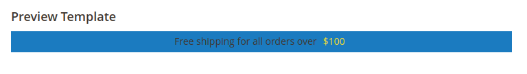 Promotion Bar for Magento 2