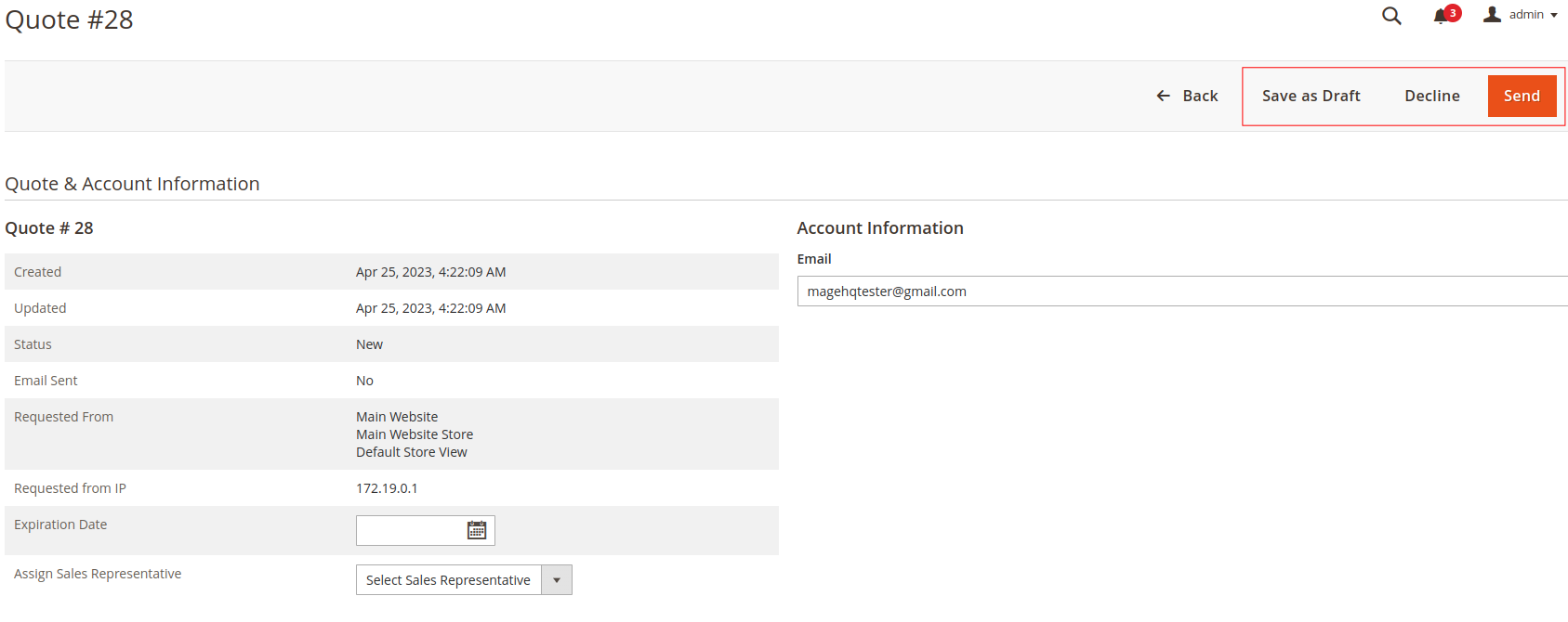 Magento 2 Request For Quote extension