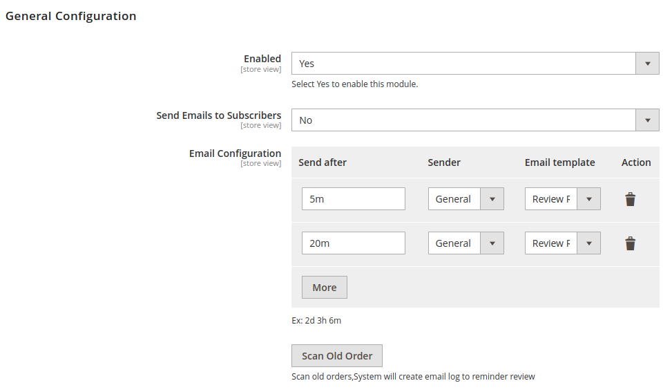 Magento 2 Review Reminder extension