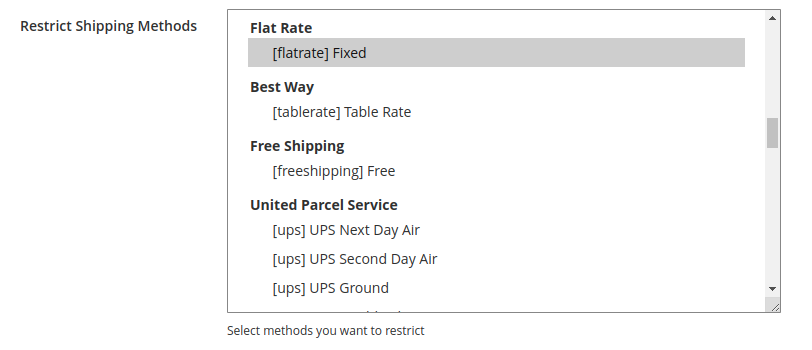 Shipping Restrictions extension for Magento 2