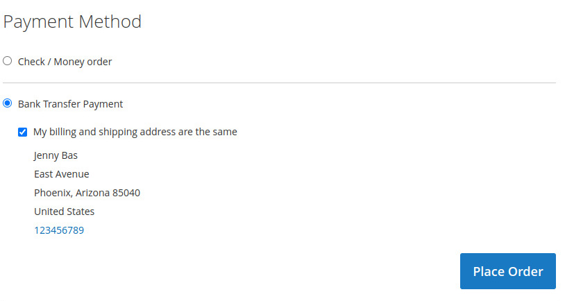 Magento 2 Split Cart Payment methods