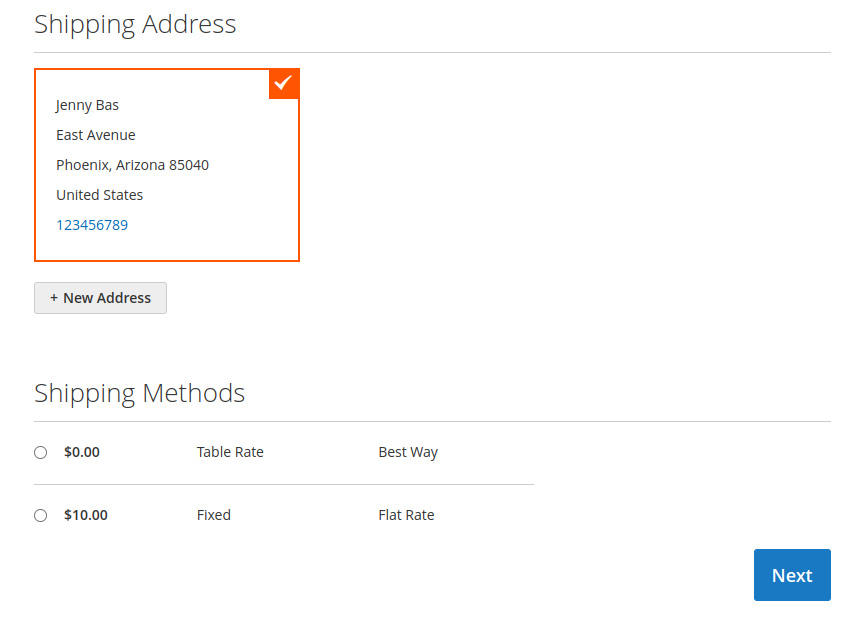 Magento 2 Split Cart Shipping