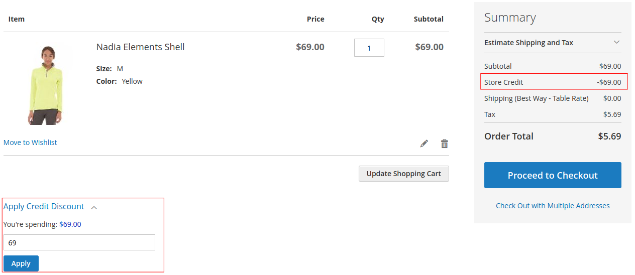 Store Credit extension for Magento 2