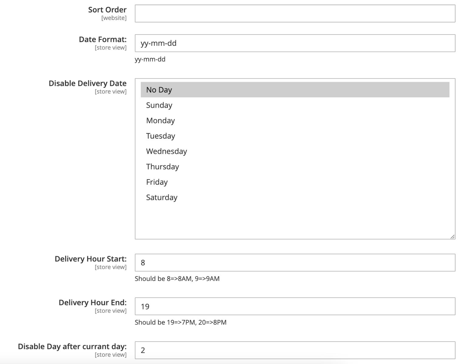 Magento 2 In-store Pickup extension